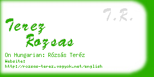 terez rozsas business card